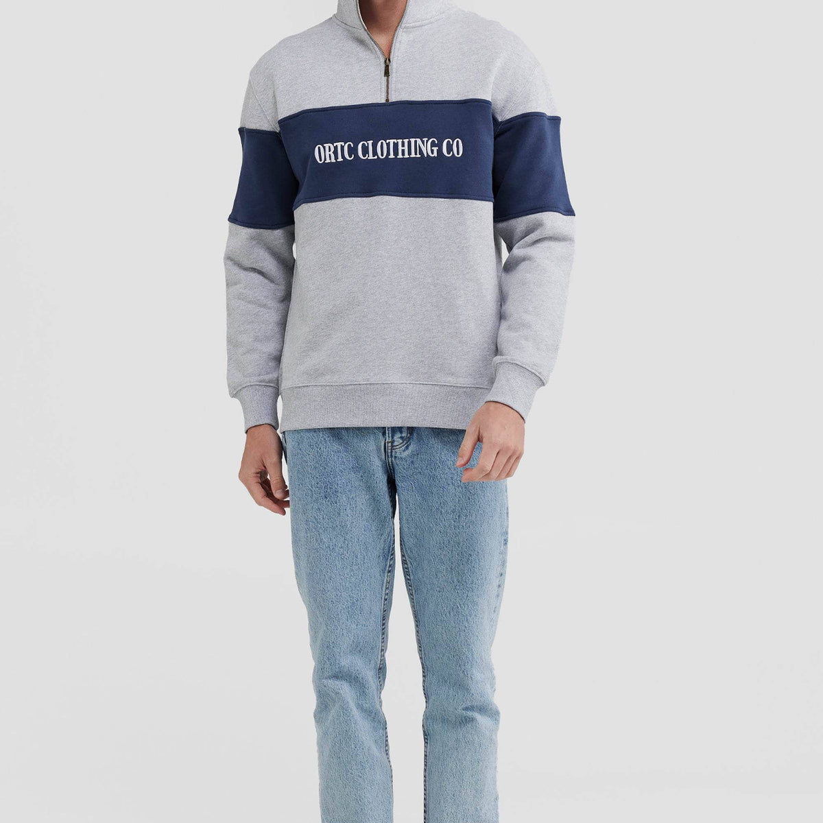 Blue 84 Men's Penn State Nittany Lions Quarter Zip Sweatshirt - Icon Grey Team Apparel