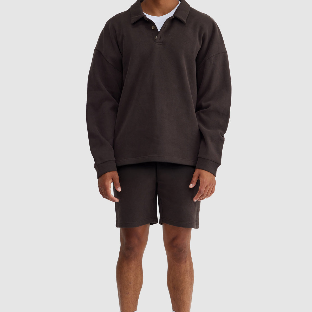 Aiden Polo Sweater Carob