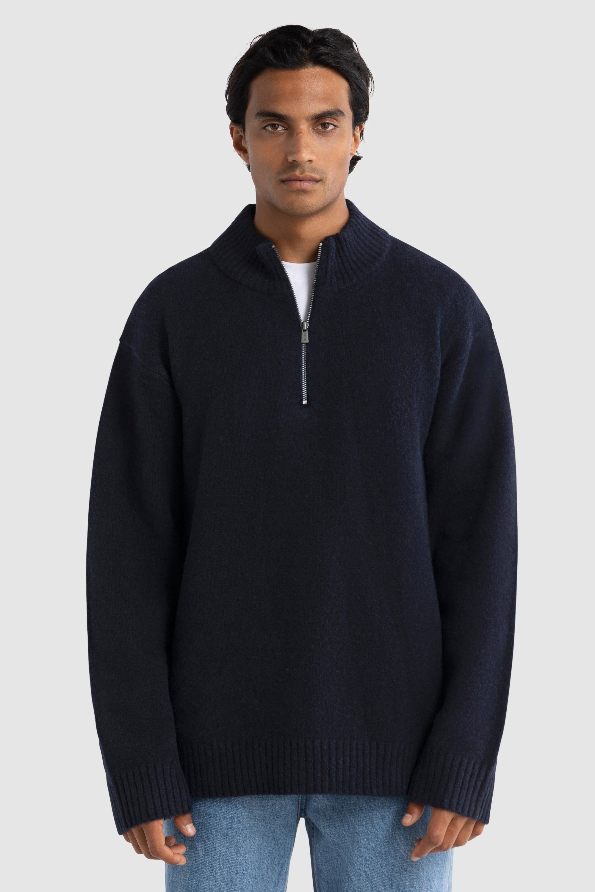 ORTC Men's Axel Knit Quarter Zip Navy – ORTC Clothing Co