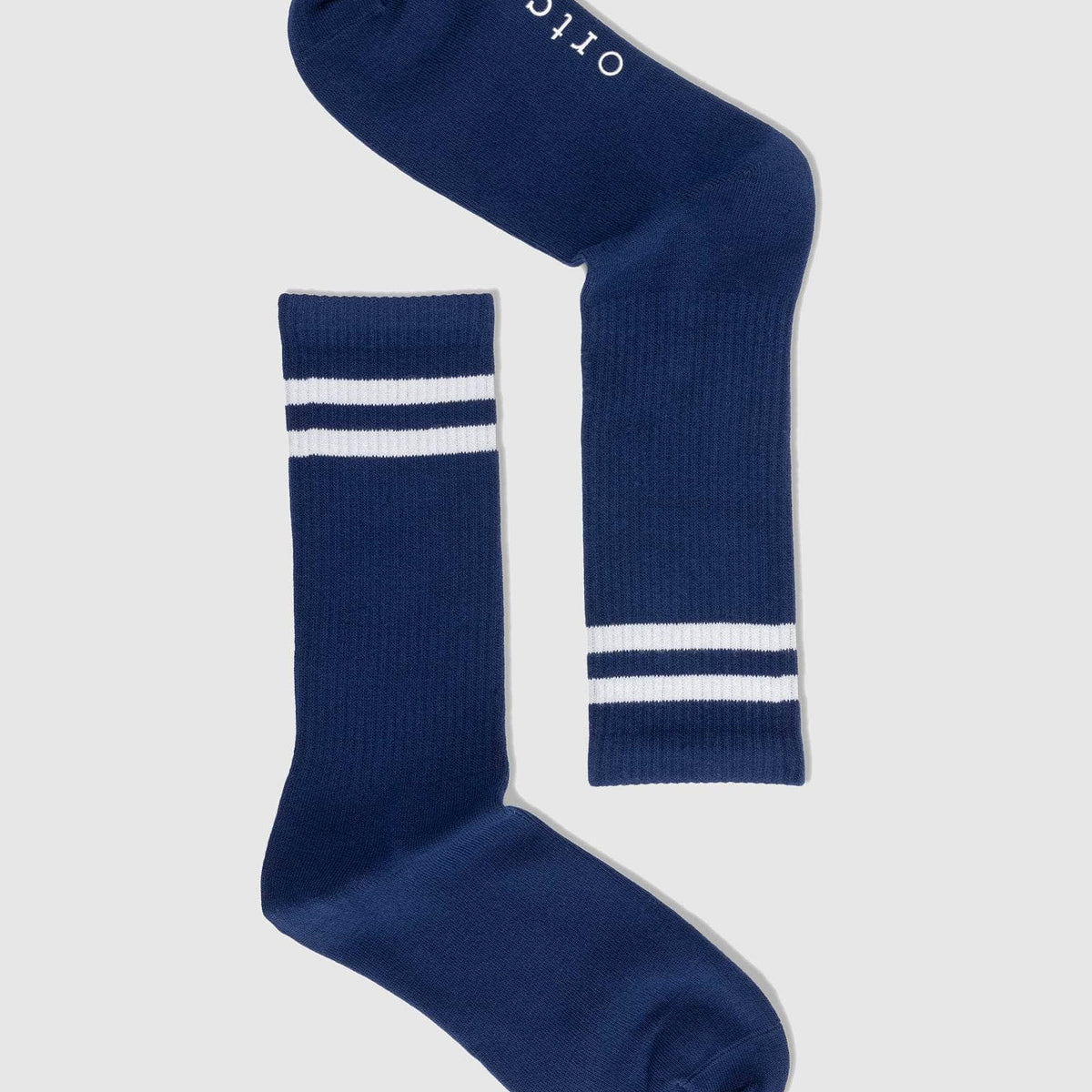 Ribbed Sports Sock Navy – ORTC Clothing Co