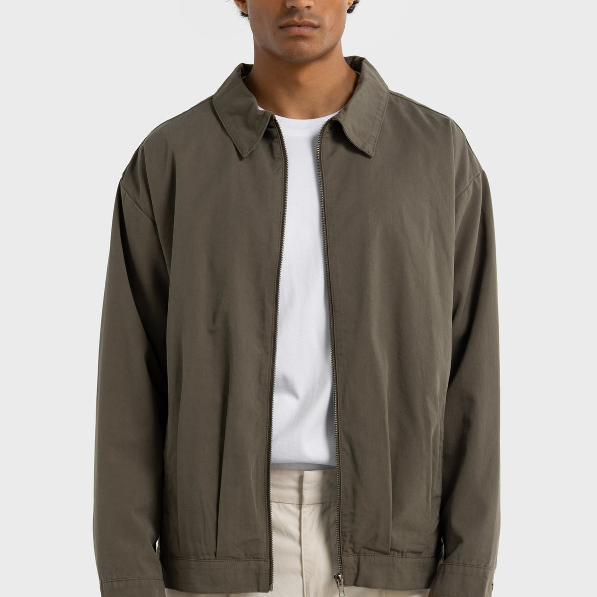 ORTC Mens Carter Zip Jacket Khaki – ORTC Clothing Co