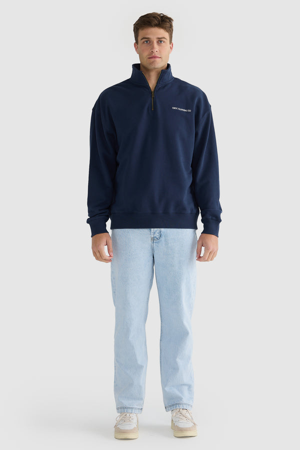 Hugo Quarter Zip Navy