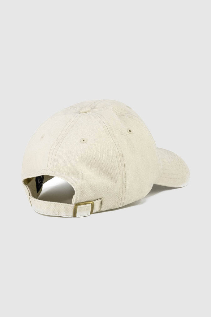 Back of light stone coloured baseball cap